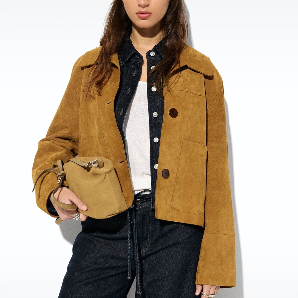 Suede leather Jacket fit S-L